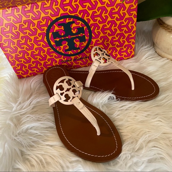 New Tory Burch gabriel leather T strap sandals - Picture 3 of 11
